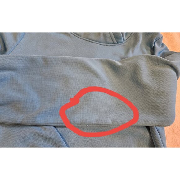 Under Armour Pullover Hoodie Youth Girls size Medium Turquoise Blue Logo - Picture 8 of 8